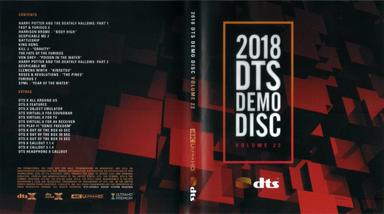 2018 DTSX 测试碟 Vol.22 4K UHD原盘 DTS Demo Disc Vol 22 2018 2160p UHD Blu-ray HEVC DTS-X 7 1-JOMA  [33.34 GB ]