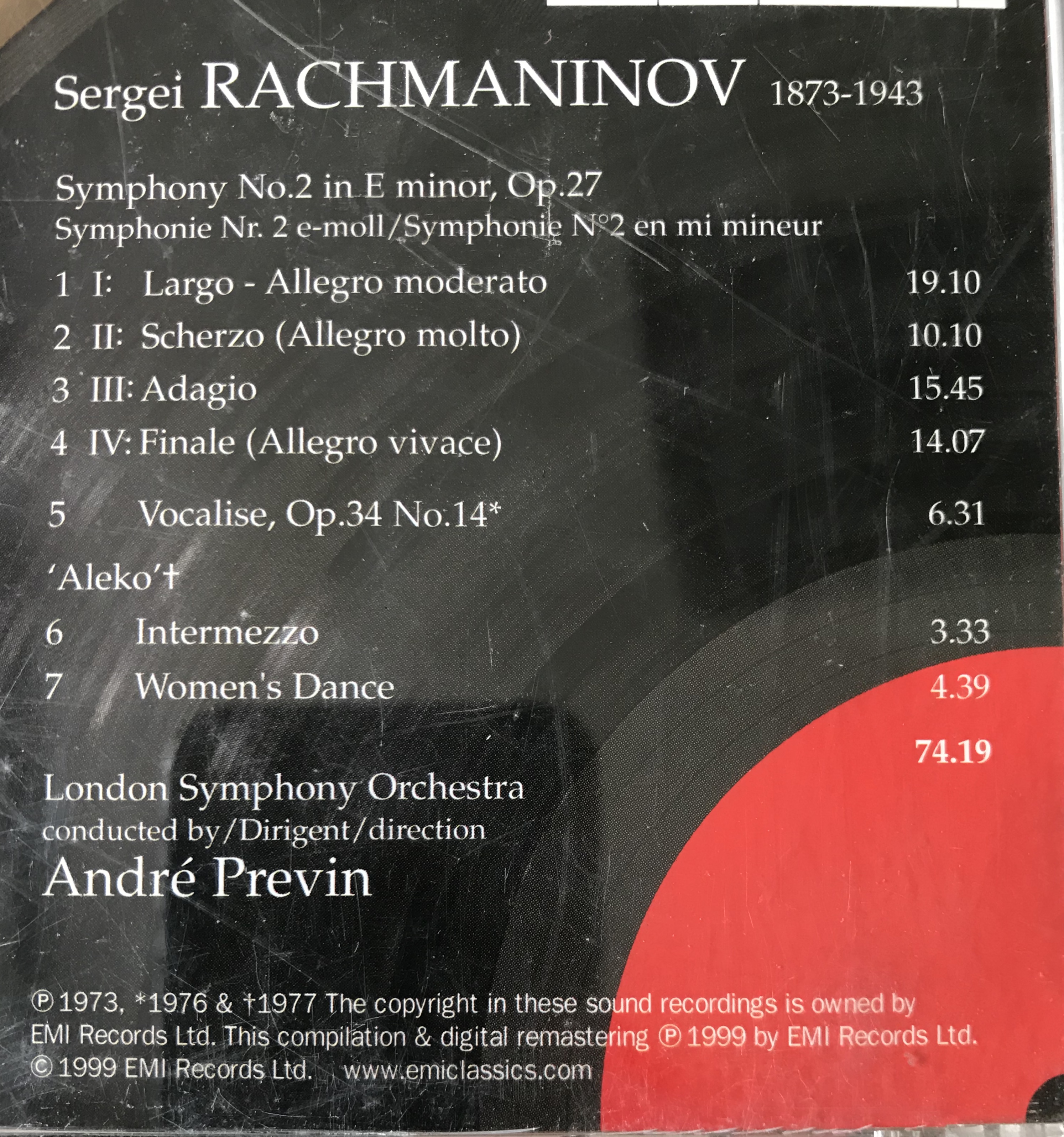 EMI 拉赫曼尼科夫 - 第二交响曲 安德烈·普雷文：伦敦交响乐团 Ken     753.34M-2.jpg